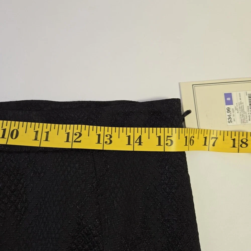 Altuzarra for Target Womens Black Snake‎ Embossed Pencil Skirt Size 8 Back Zip